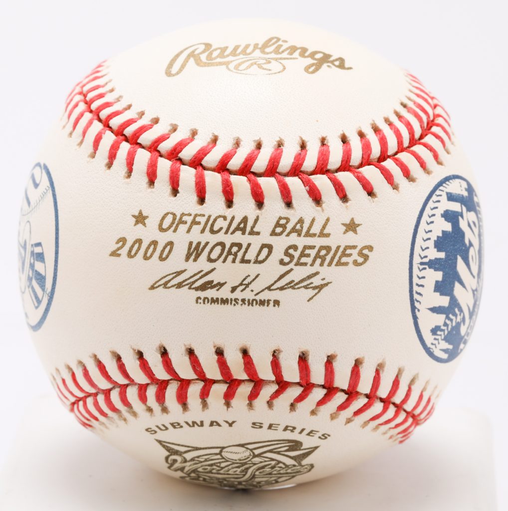 Official Ball from 2000 World Series - Mets History