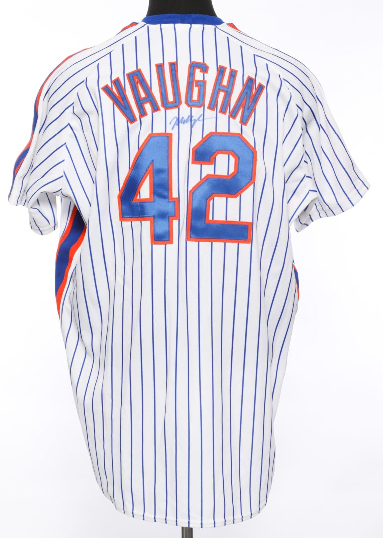 MO VAUGHN NEW YORK METS ALT JERSEY RAWLINGS CURSIVE MEN AUTHENTIC SEWN 52