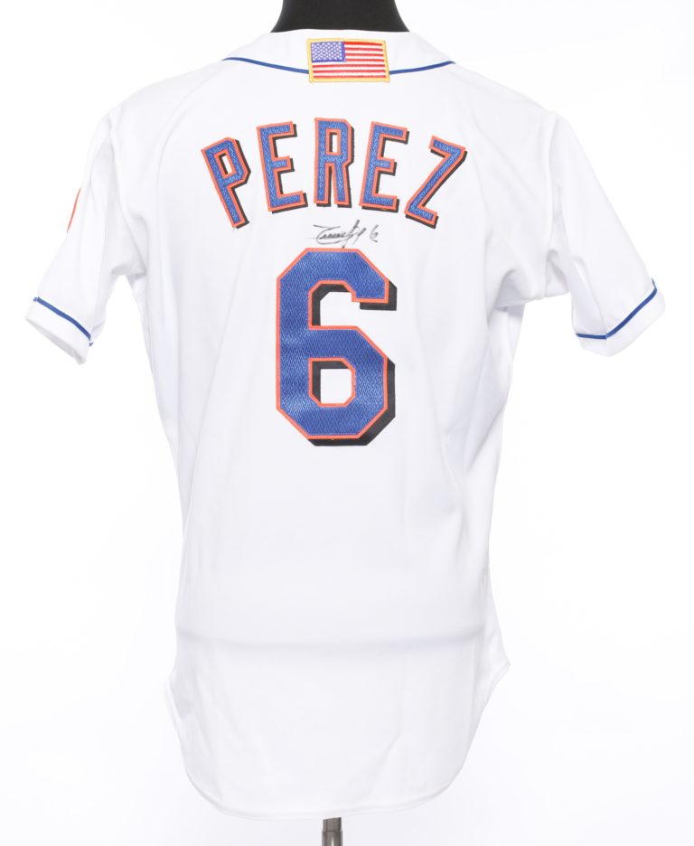 Timo Perez Autographed 9/11 Memorial Jersey