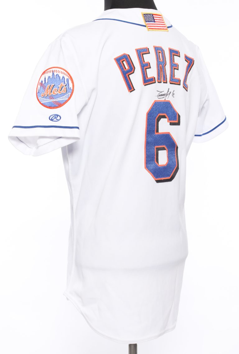 Timo Perez Autographed 9/11 Memorial Jersey