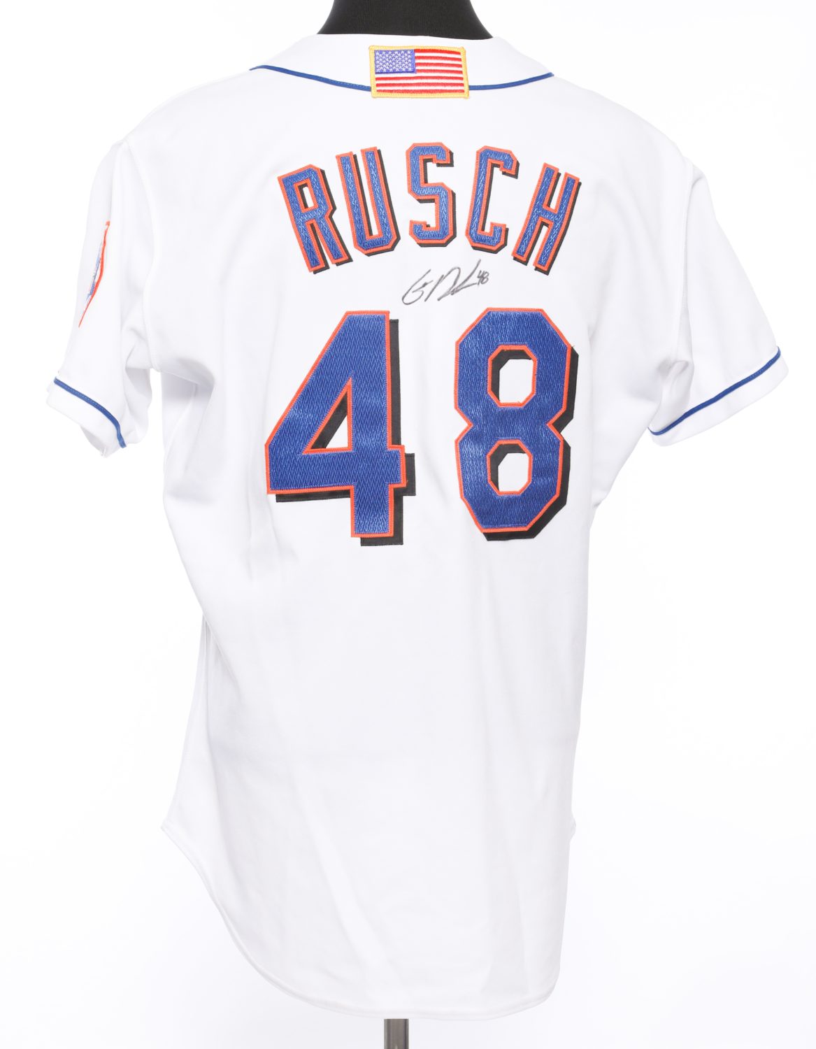 Glendon Rusch Autographed 9/11 Memorial Jersey - Back