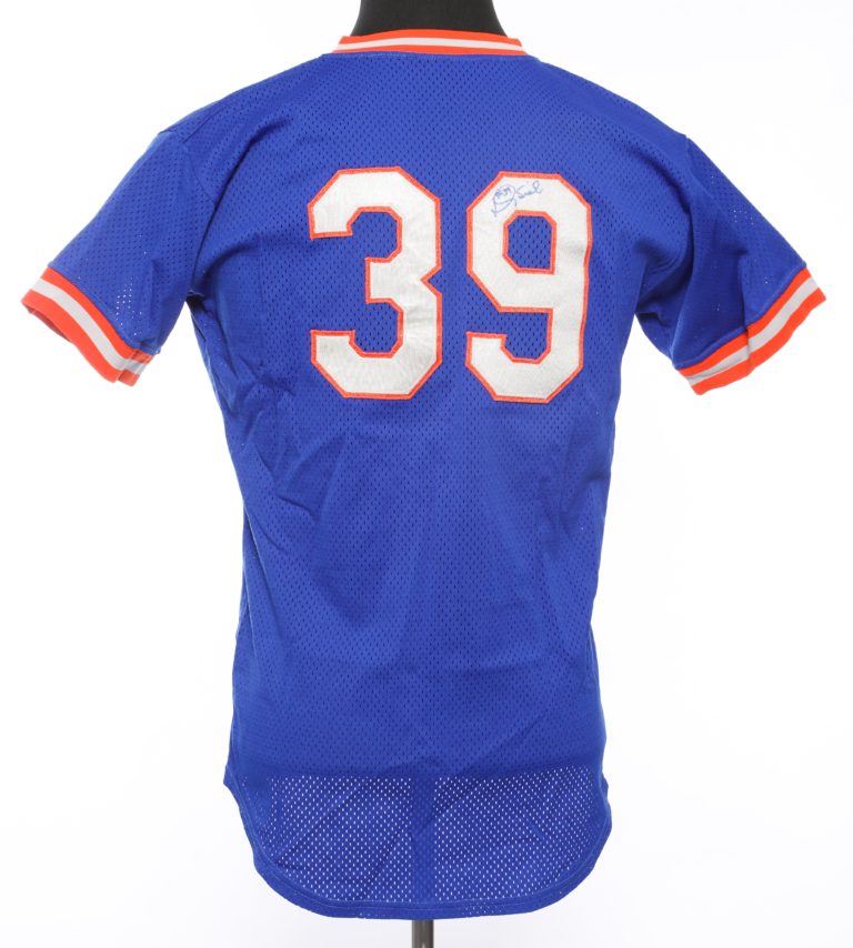 Doug Sisk Autographed Batting Practice Jersey - Mets History