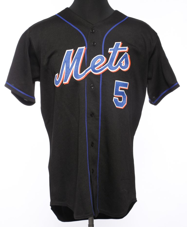 David Wright Autographed Black Mets Jersey - Front