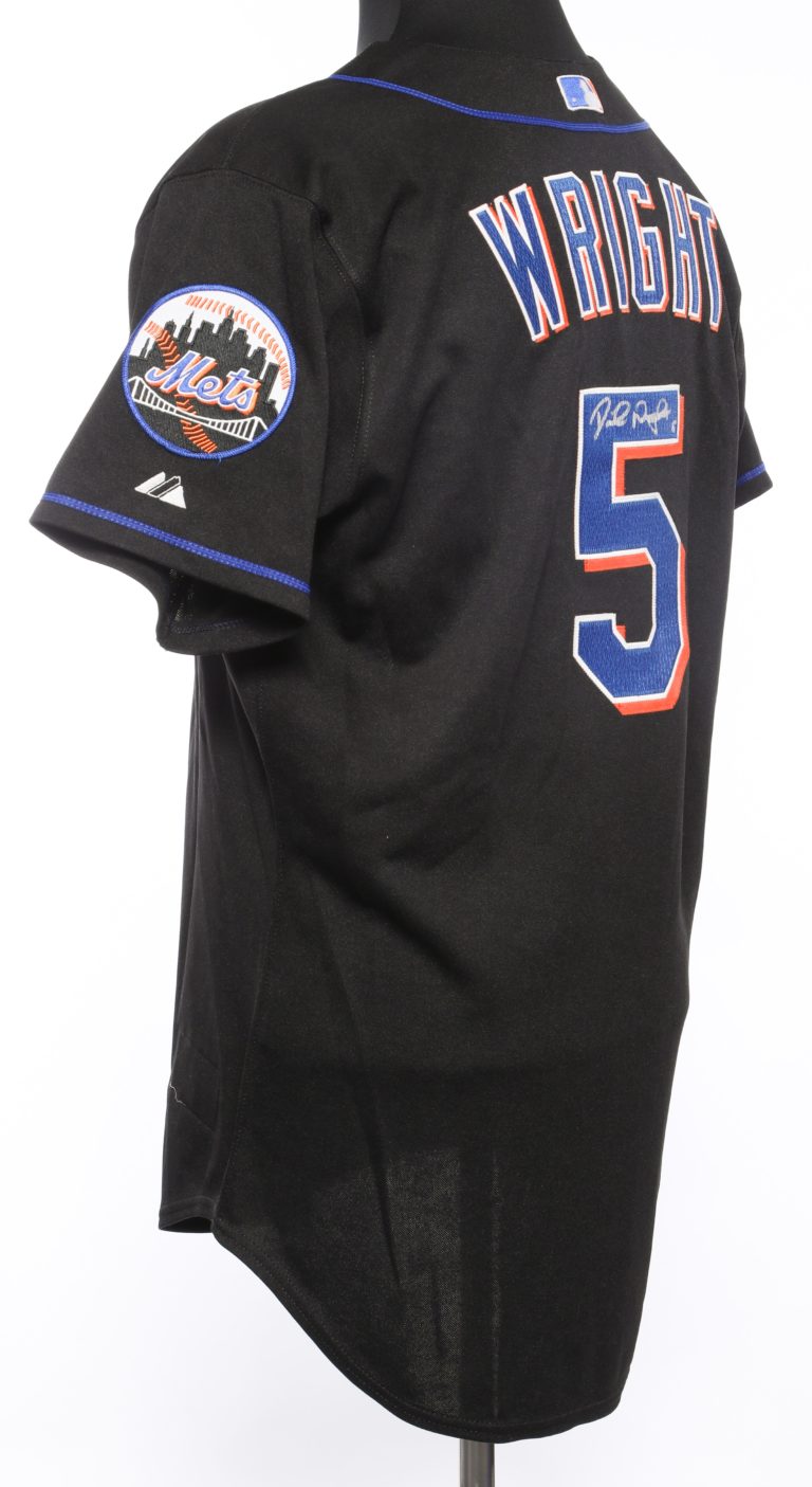 David Wright Autographed Black Mets Jersey