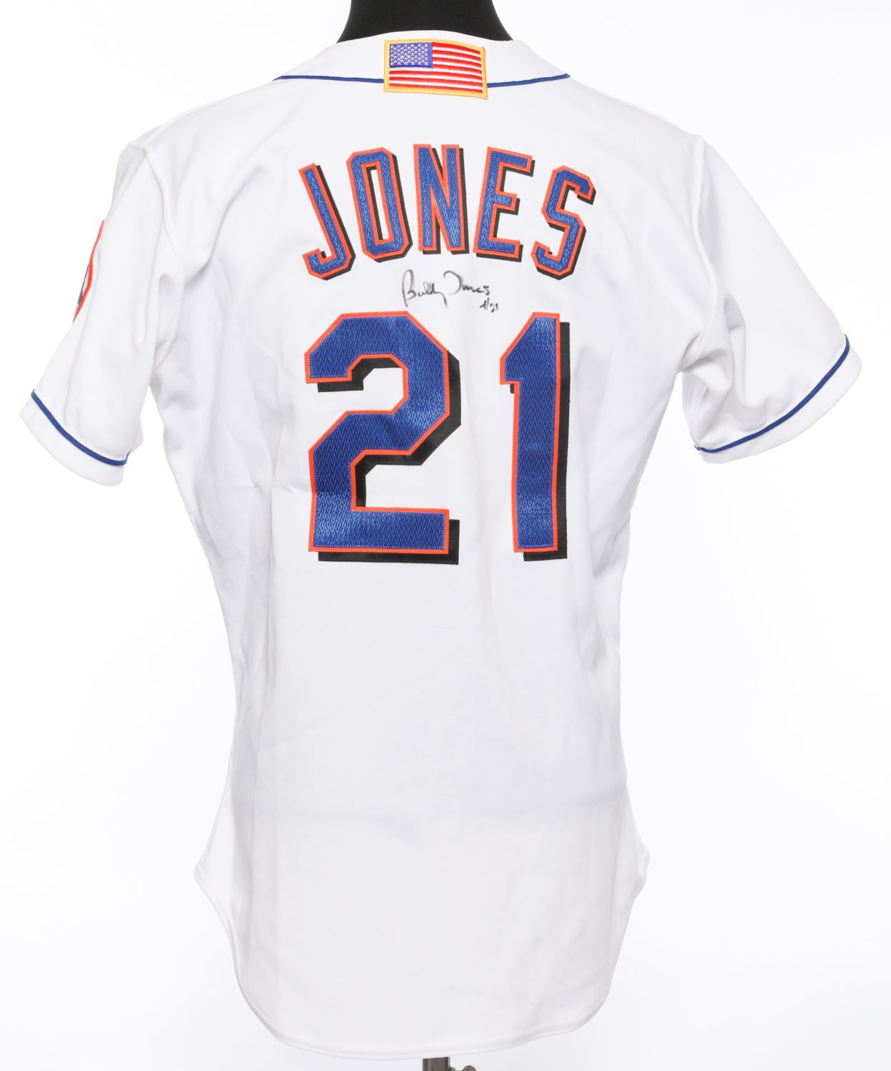 Bobby Jones Autographed 9/11 Memorial Jersey - Back