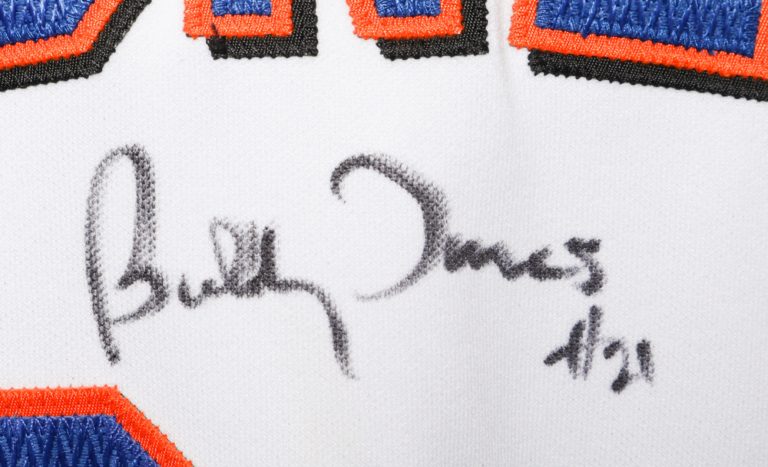 Bobby Jones Autographed 9/11 Memorial Jersey - Autograph Detail