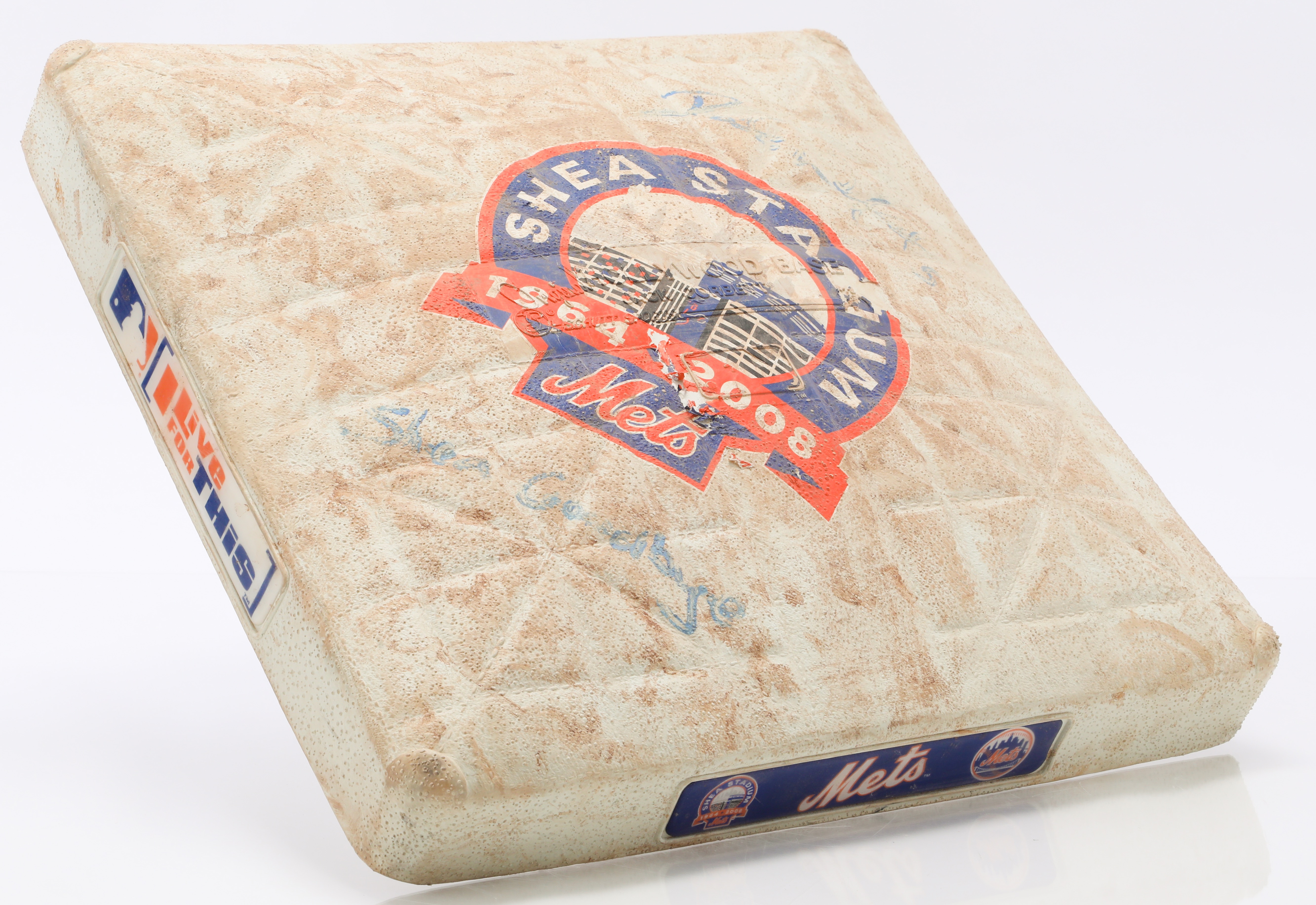 David Wright Signed Base from Shea's Final Season