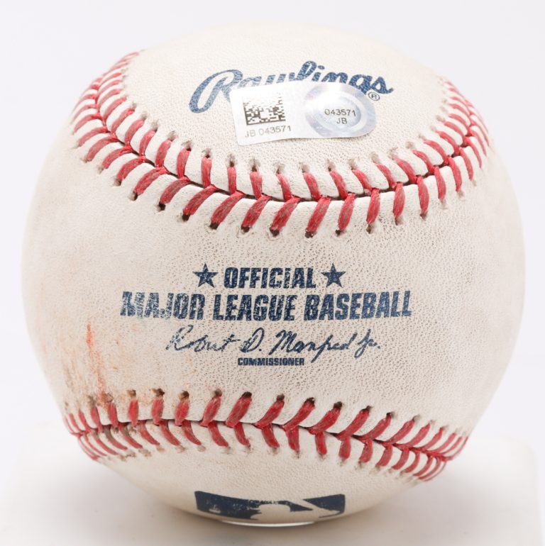 Game-Used Ball from Bartolo Colon's 220th Win