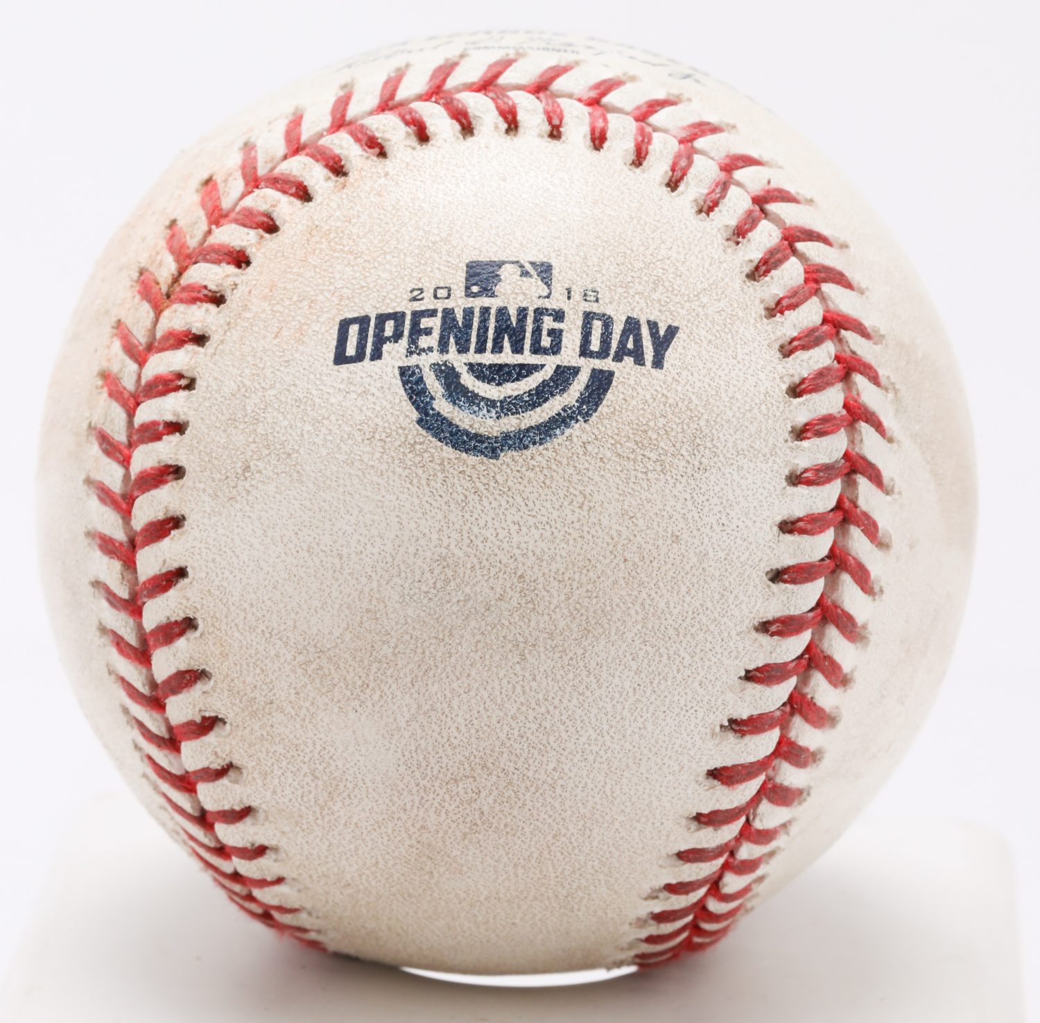 Game-Used Ball from 2018 Mets Opening Day