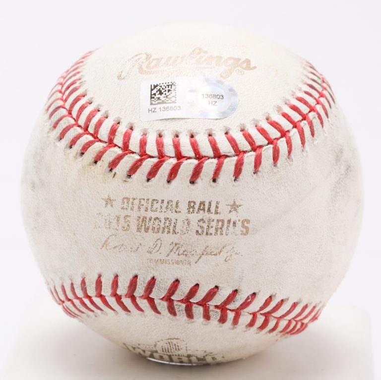 2015 World Series Game 3-Used Ball - Official Ball Statement