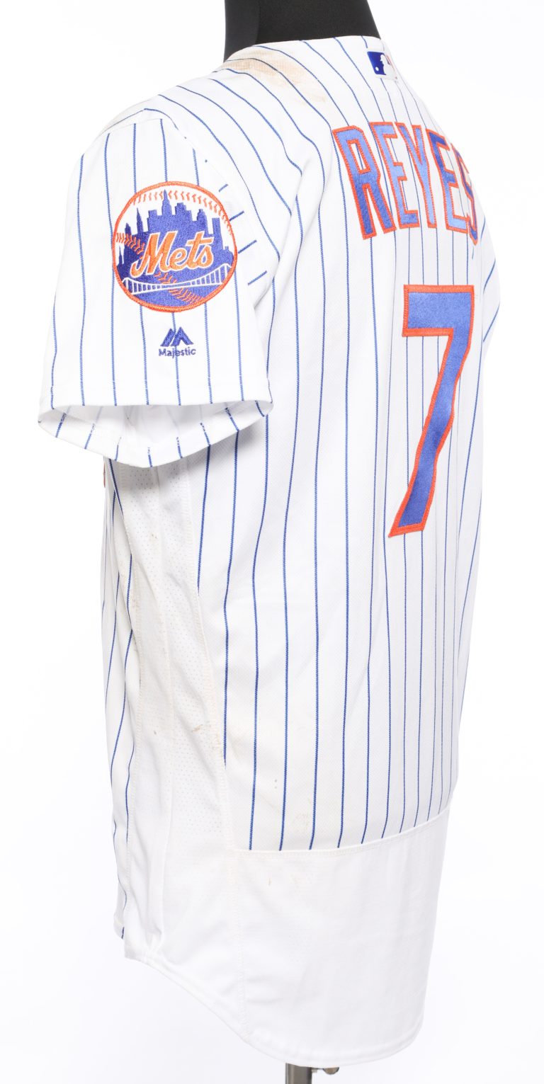 Jose Reyes Game-Worn Jersey from 2,000th Hit