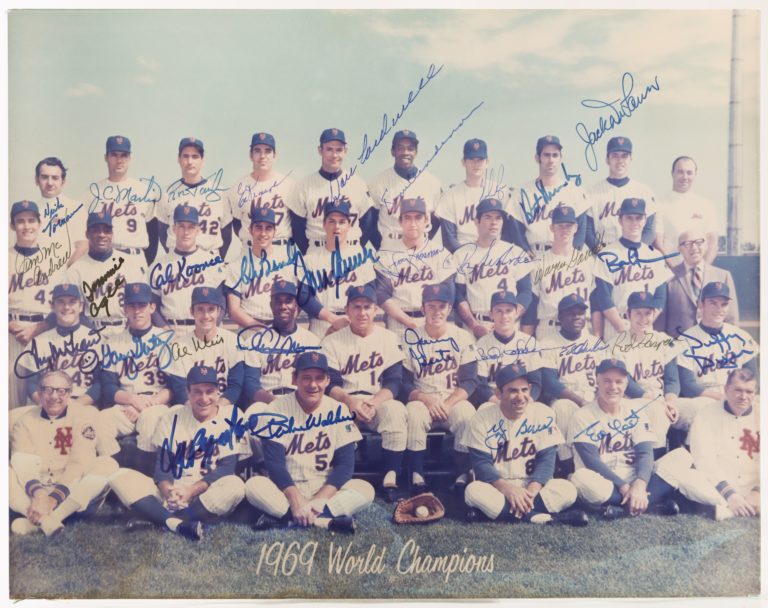 1969 Miracle Mets Autographed Team Photo