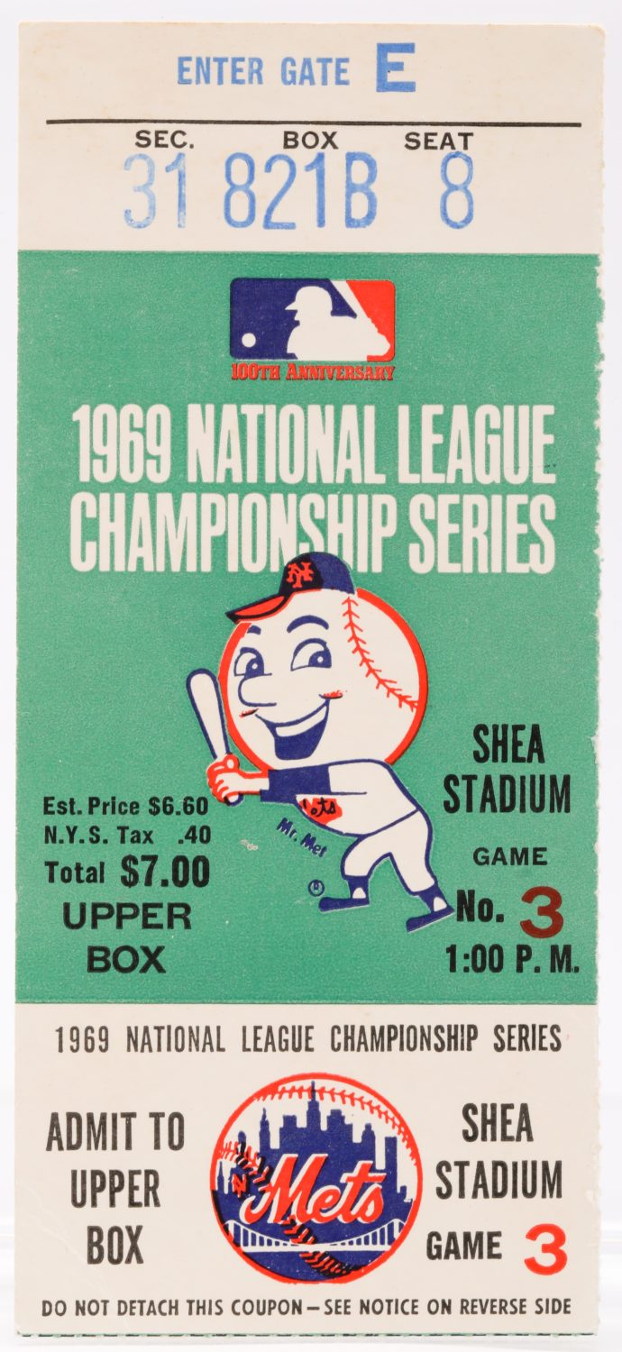 Ticket from First Mets Pennant in Franchise History