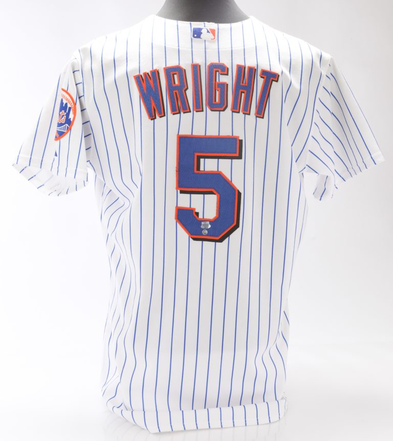 David Wright Game-Worn Pinstripe Jersey - Mets History