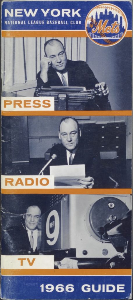 1966 PressRadioTV Guide Mets History