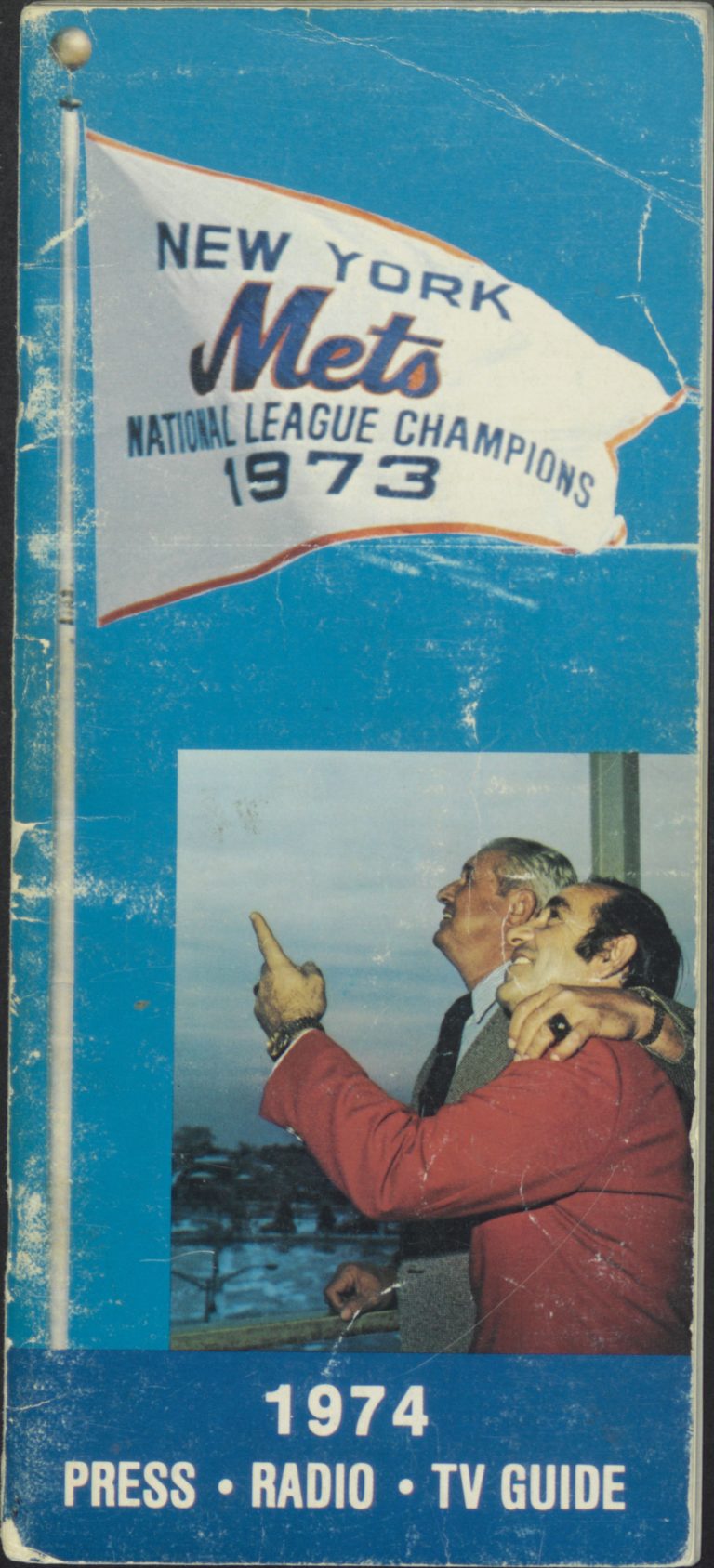 1974 Mets Press-Radio-TV Guide