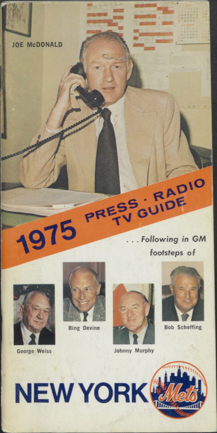 1975 Press-Radio-TV Guide Cover Featuring Johnny McDonald