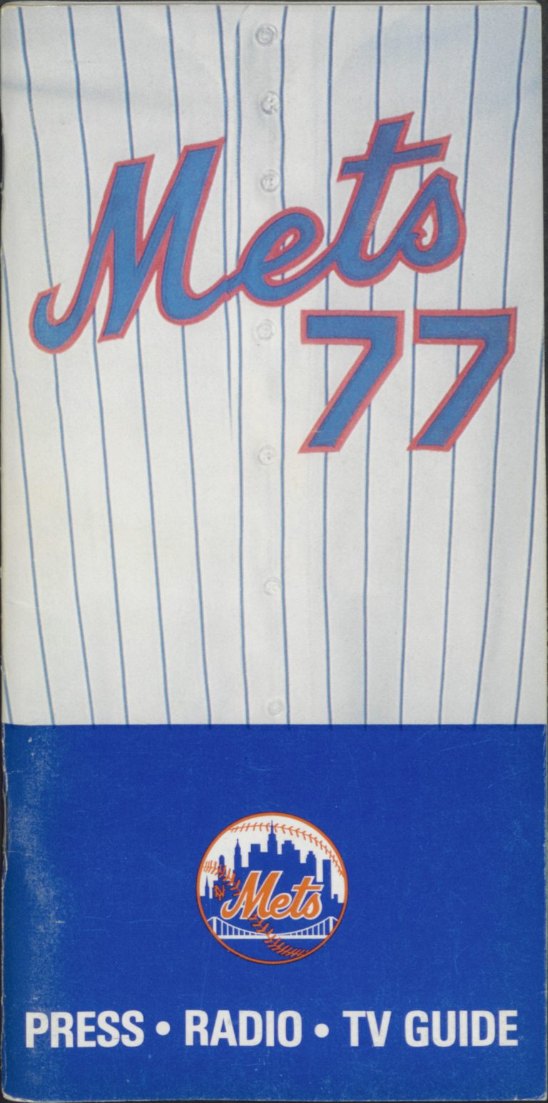 1977 Mets Press-Radio-TV Guide