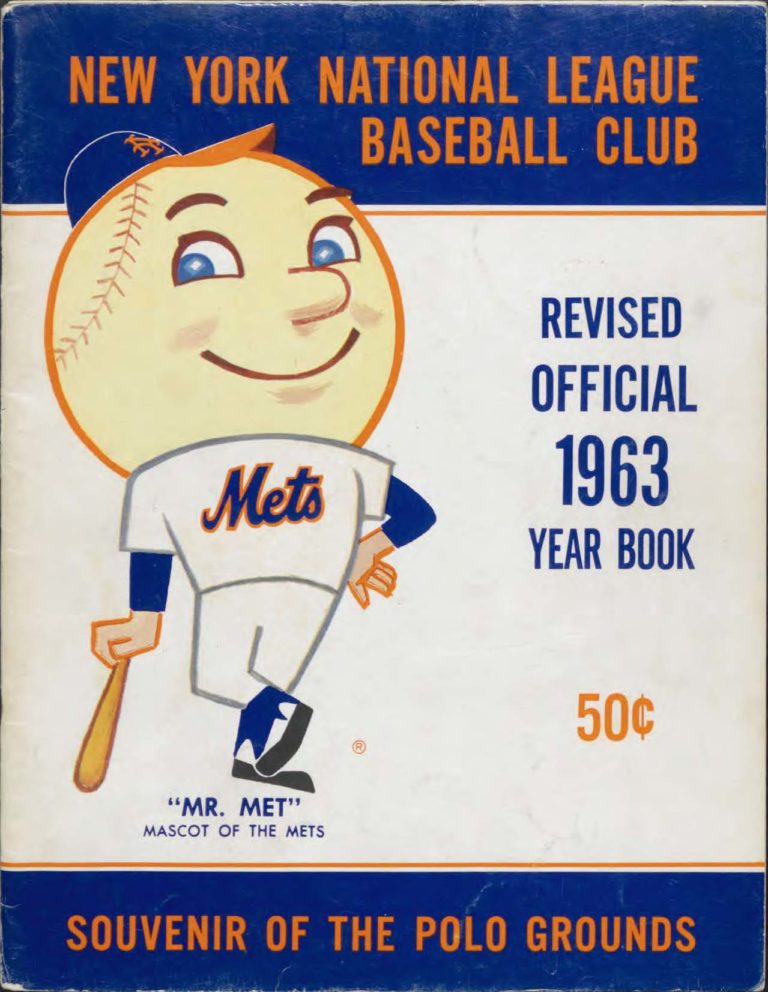 1963 Mets Yearbook Introduces Mr. Met