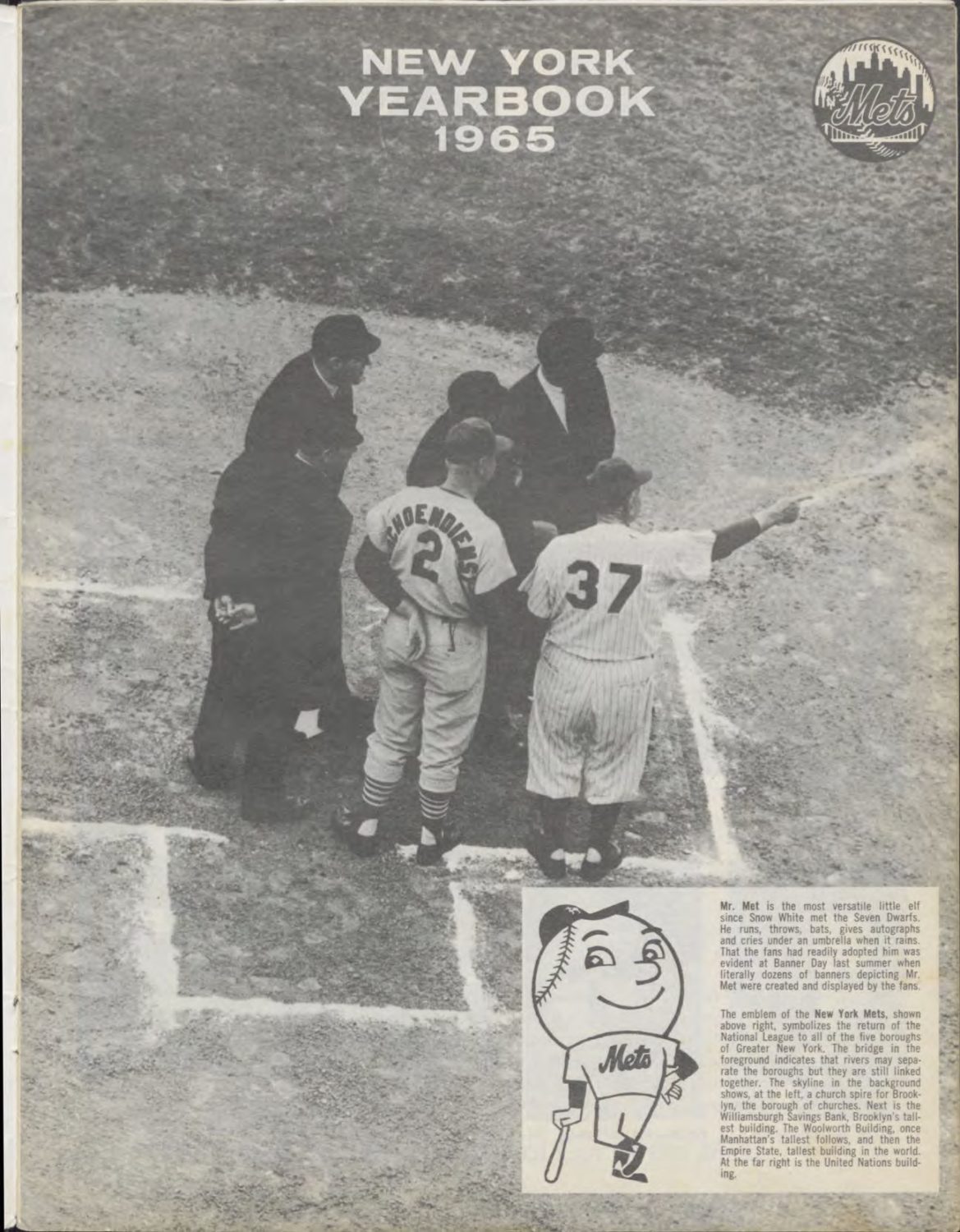 1965 Mets Yearbook Featuring Mr. Met (Original)