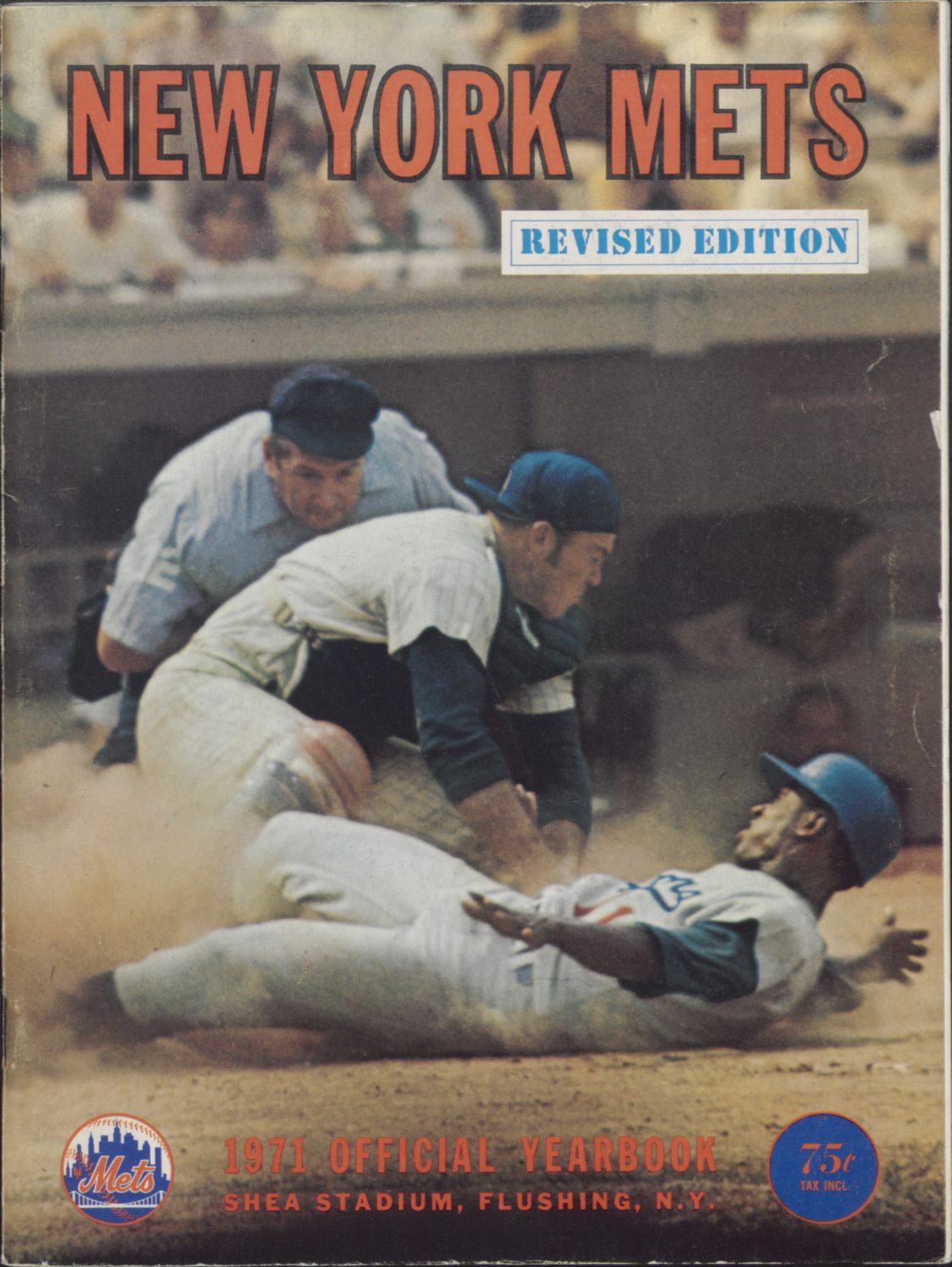 1971 Mets Yearbook: Grote Tags Out Mota