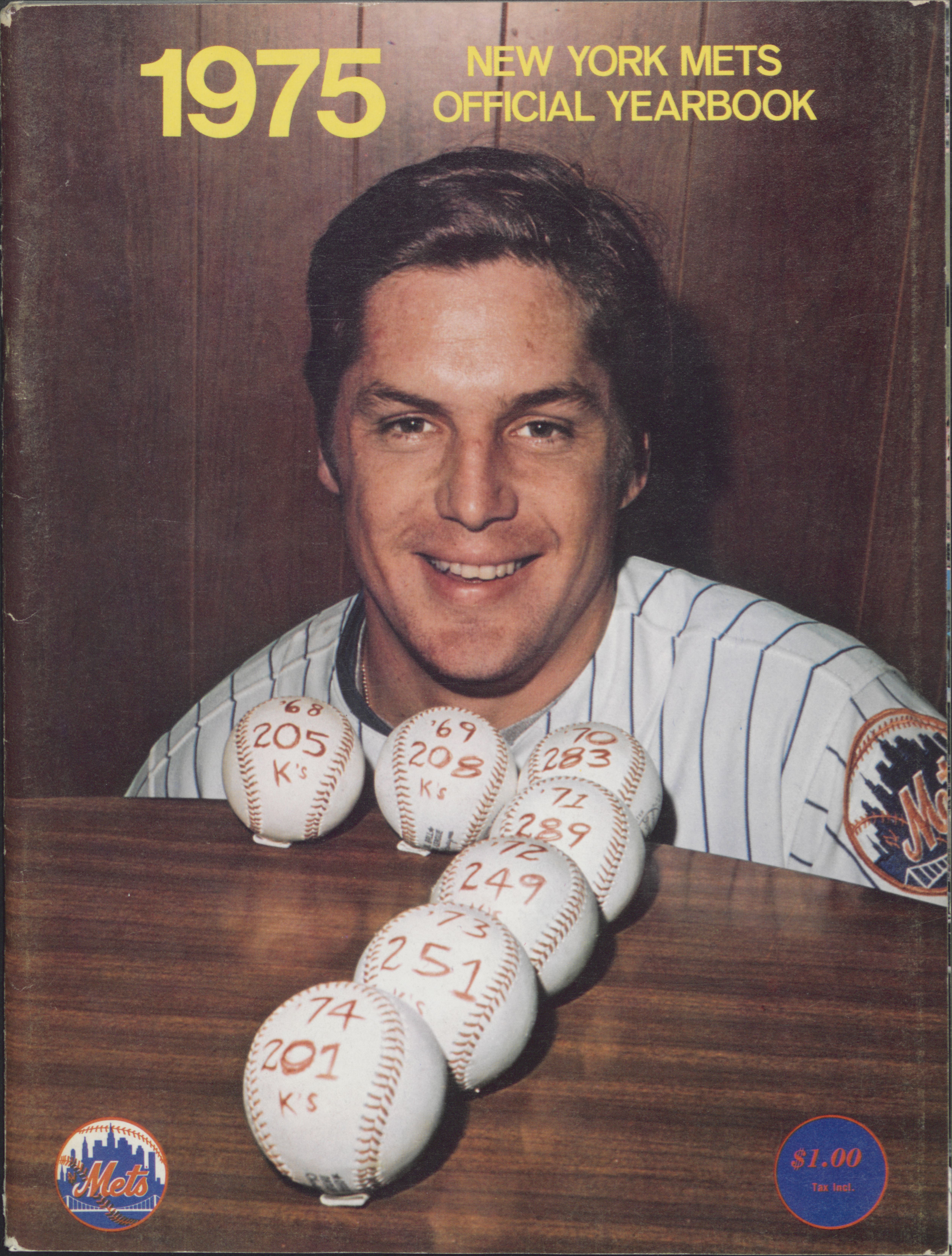 1975 Mets Yearbook: Tom Seaver - Mets History