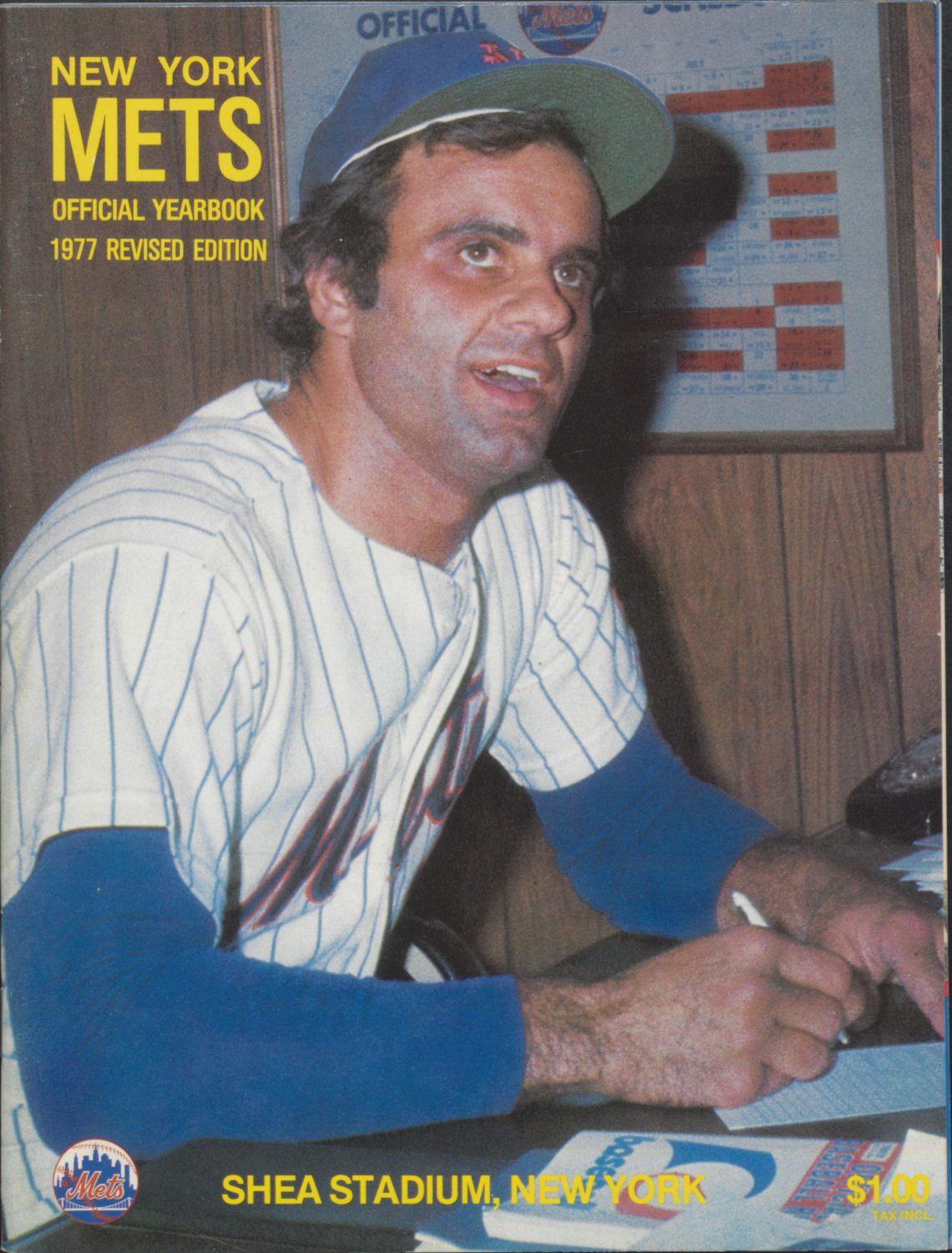 1977 New York Mets Official Yearbook with Joe Torre