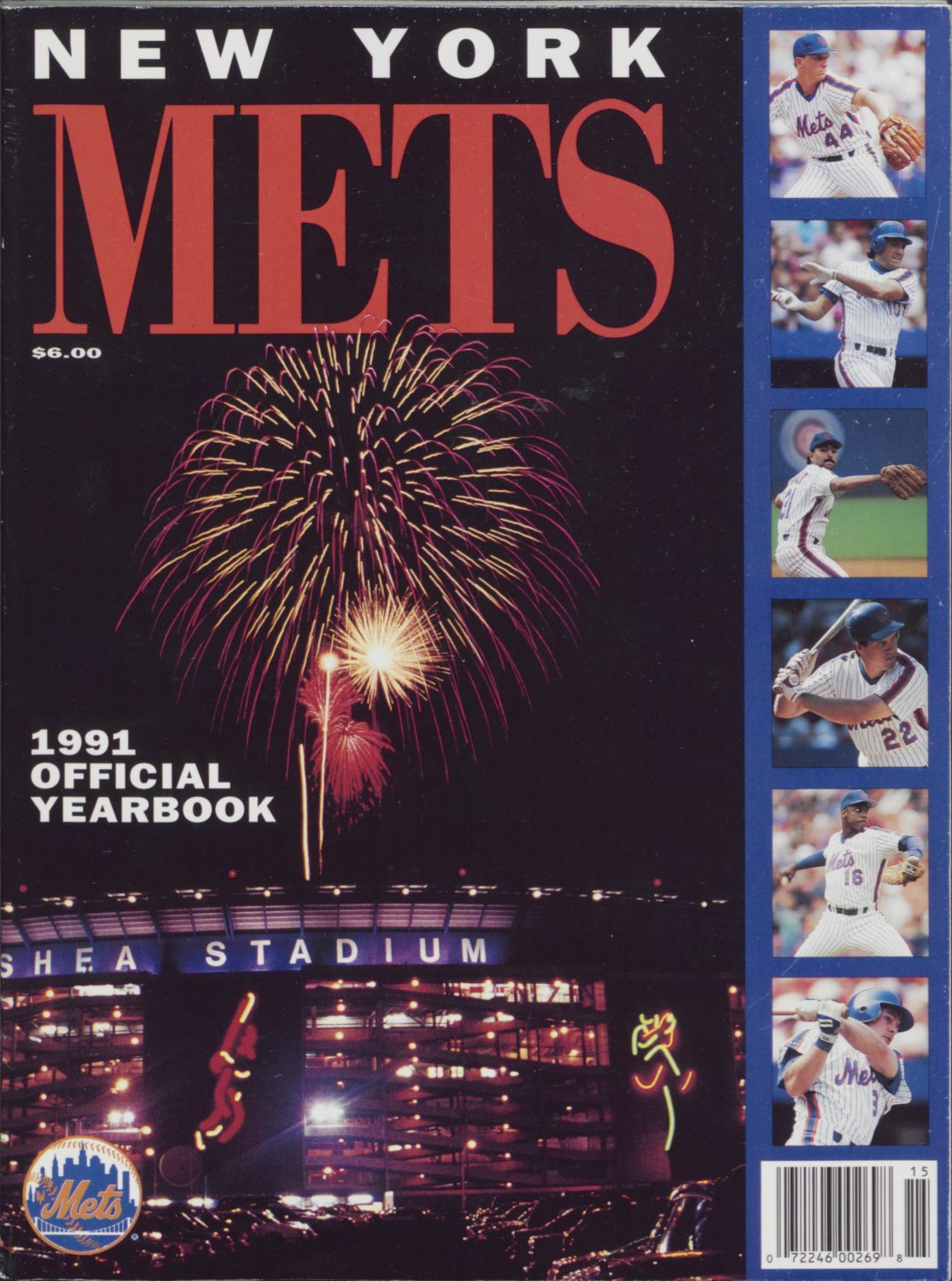 1991 New York Mets Yearbook: Fireworks at Shea
