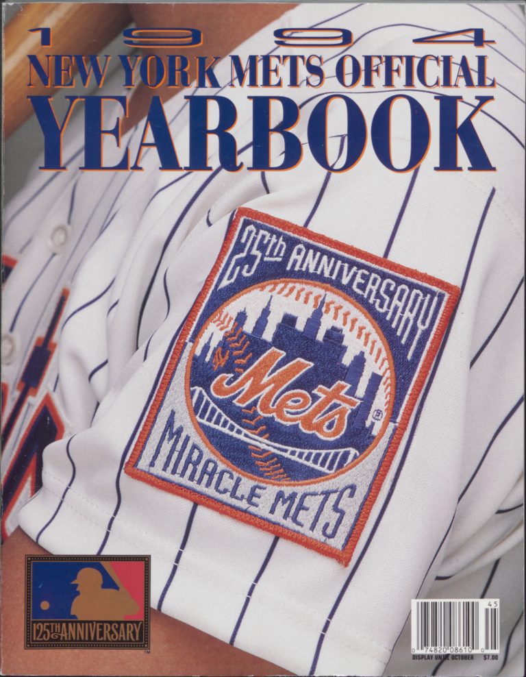 1994 Mets Yearbook Commemorating Miracle Mets