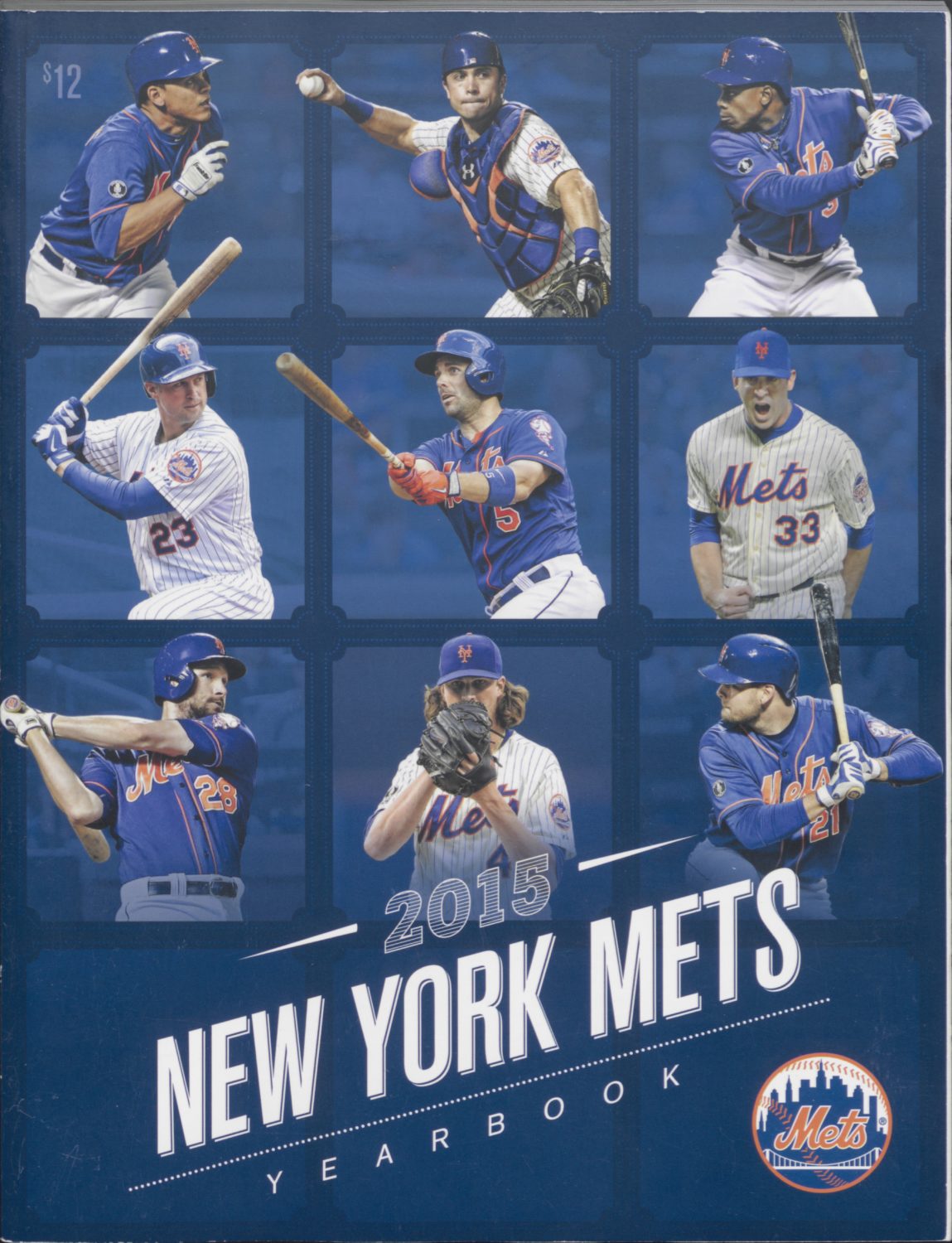 2015 Mets Yearbook Featuring 9 Players on Cover