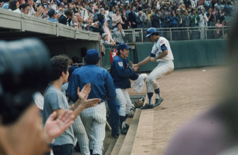 Fans & Team Applaud Felix Milan in 1973 NLCS