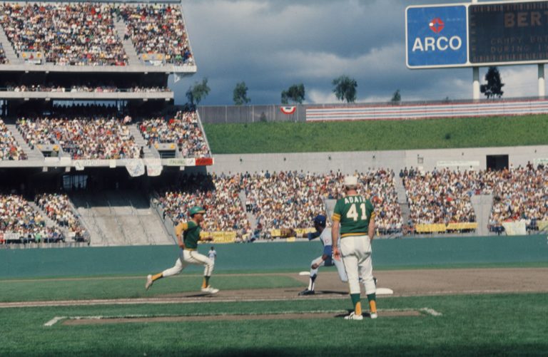 John Milner Awaits Throw to Force Out Baserunner