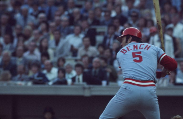 Photo of Johnny Bench At Bat