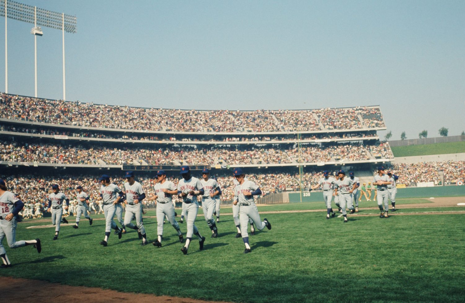 Mets Leave the Field in 1973 World Series