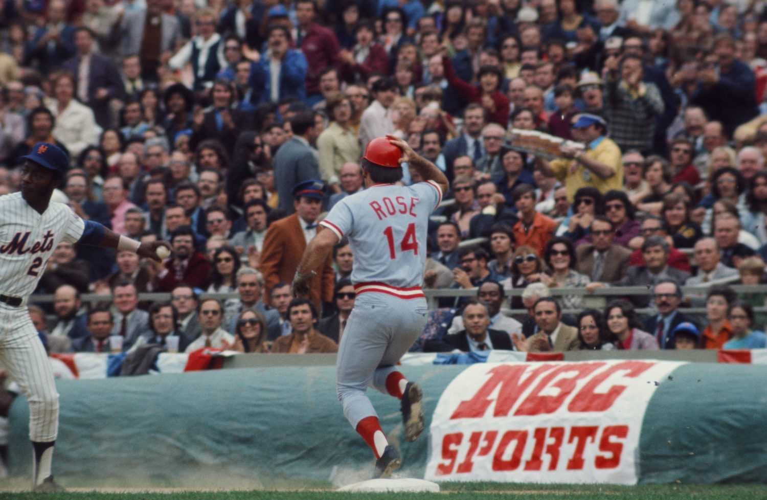 Cincinnati Red Pete Rose Battles in 1973 NLCS