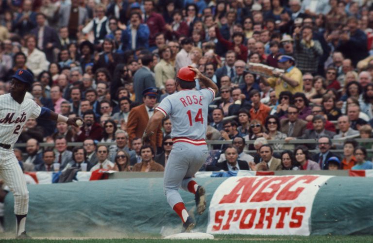 Cincinnati Red Pete Rose Battles in 1973 NLCS