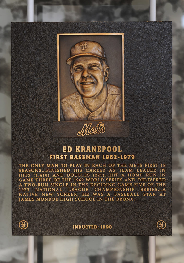 Ed Kranepool Mets Hall of Fame Plaque