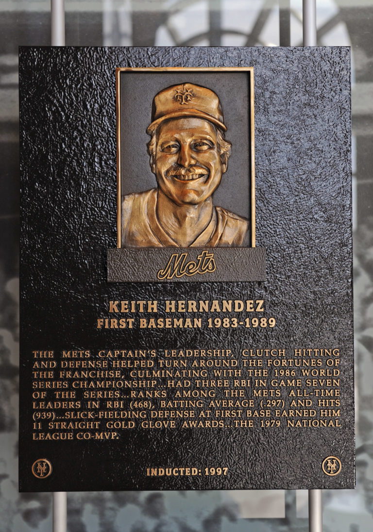 Keith Hernandez Mets Hall of Fame Plaque