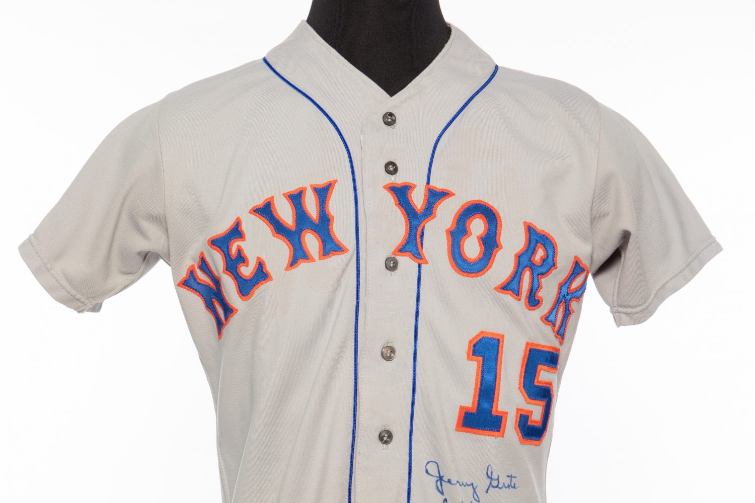 Autographed Jerry Grote Jersey - Front