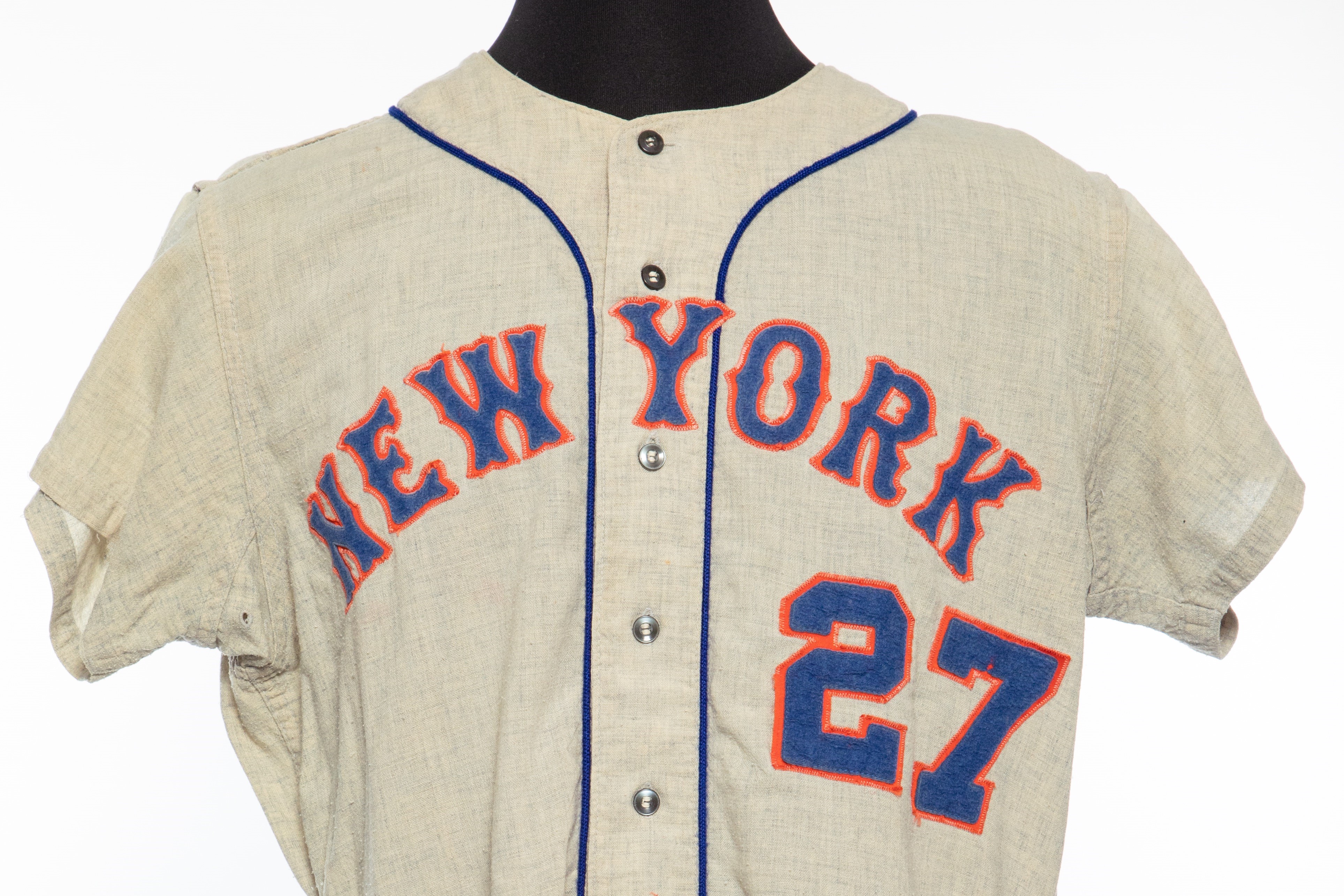 Don Cardwell Game-Worn Road Jersey - Mets History