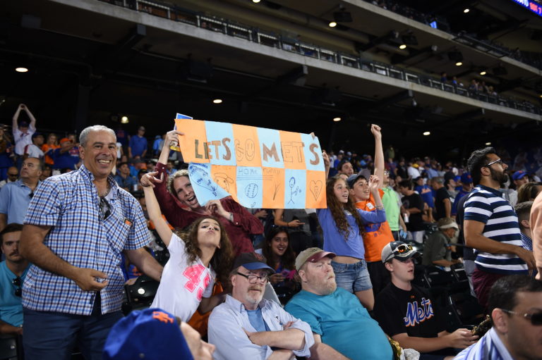 Young Fans Cheer for Mets at Citi Field