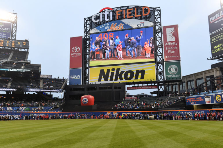 Youth and Family On Warning Track at Citi Field and on Screen