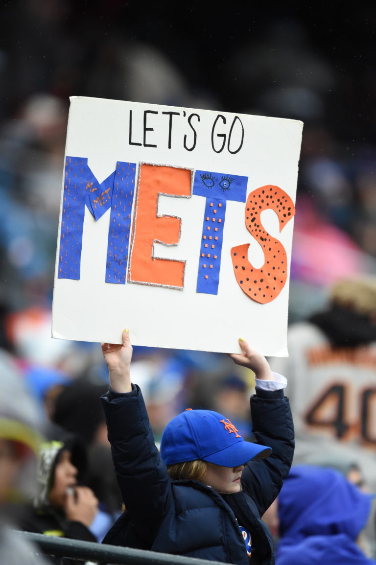 Let's Go Mets Sign at Citi Field - Mets History