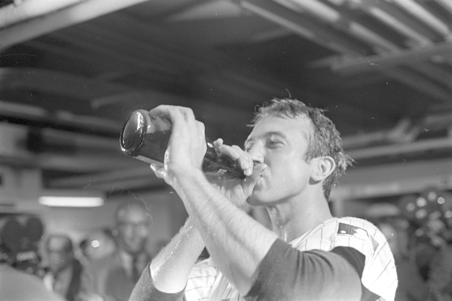 Jerry Koosman Celebrates Mets NLCS Win in 1969
