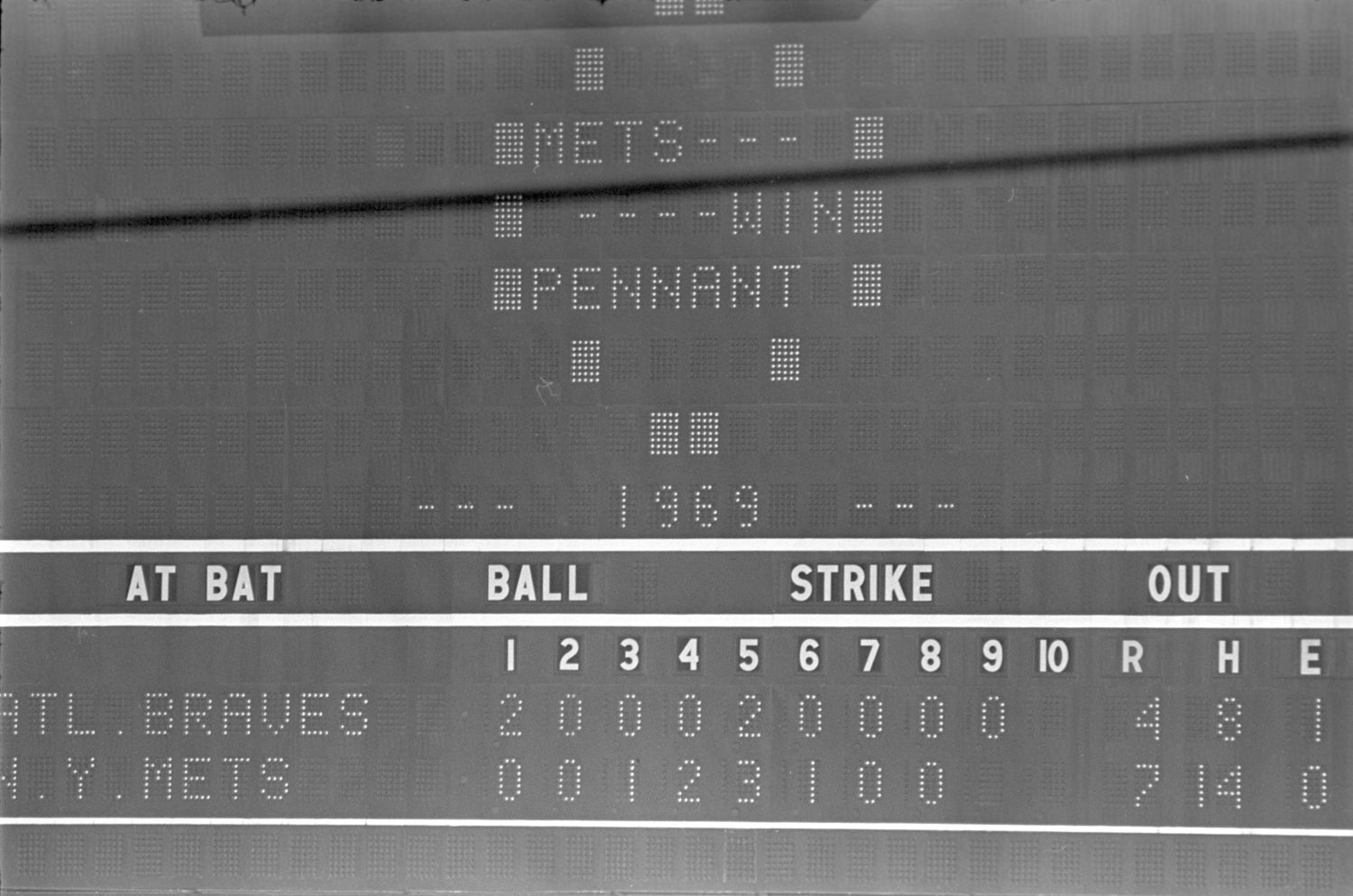 Shea Stadium Scoreboard from 1973 NLCS Victory