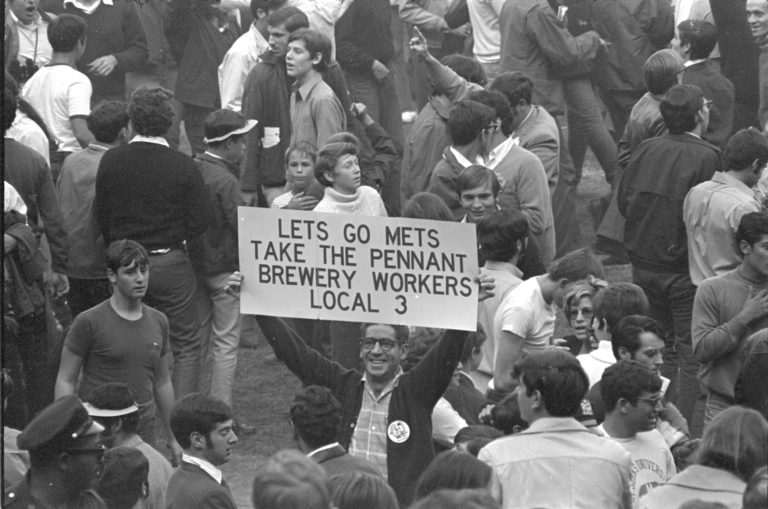 Local Union Member Cheers Mets in 1969 NLCS