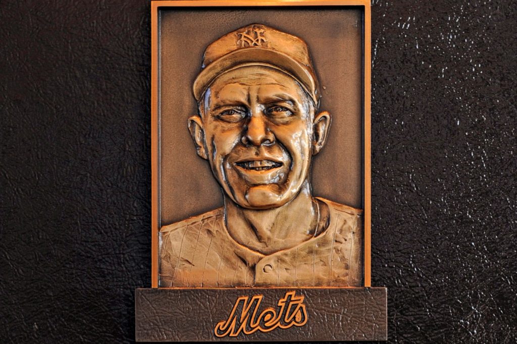 METS HALL OF FAME PLAQUE OF ’69 WS SKIPPER Mets Vault