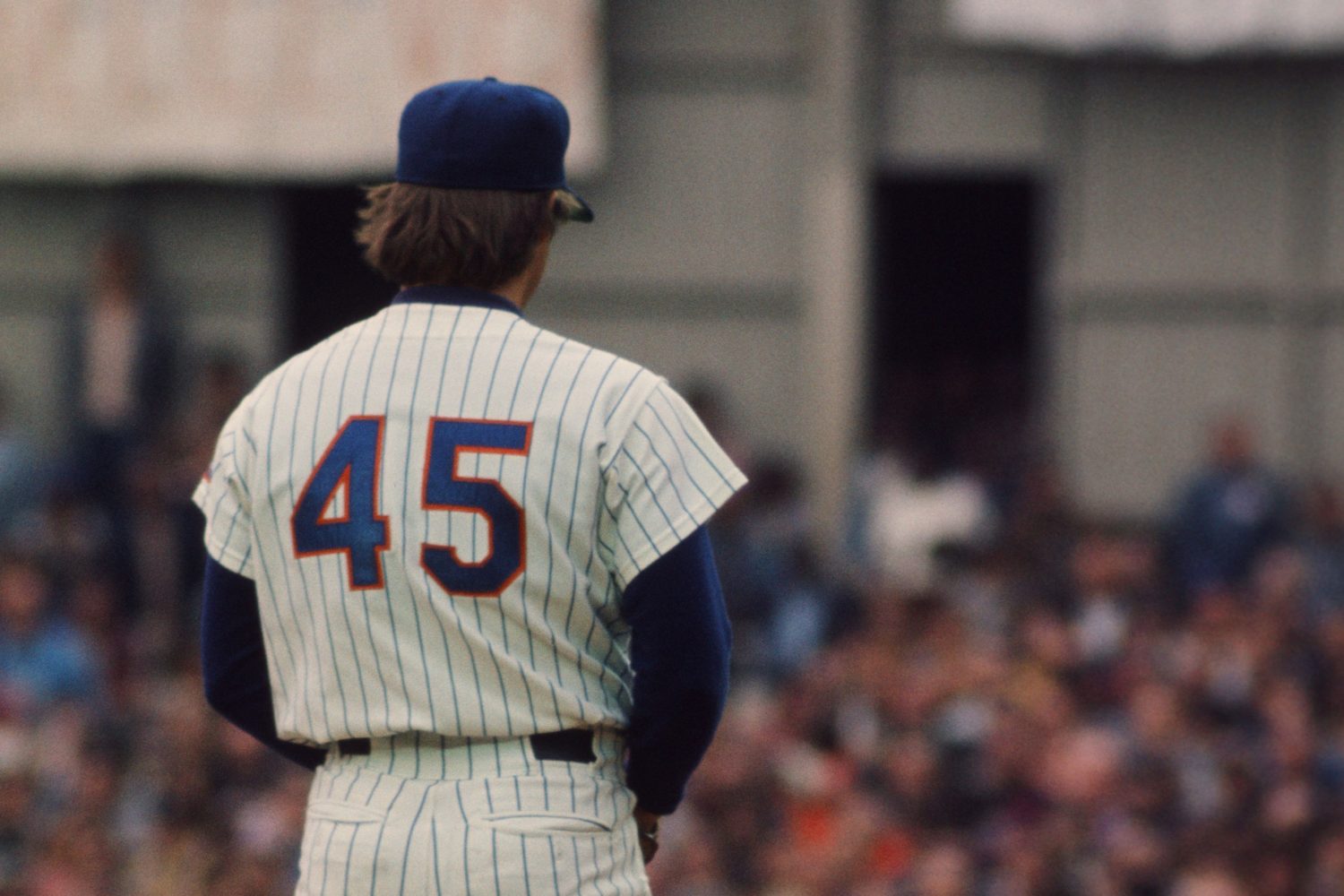 Tug McGraw Prepares to Pitch During 1973 NLCS