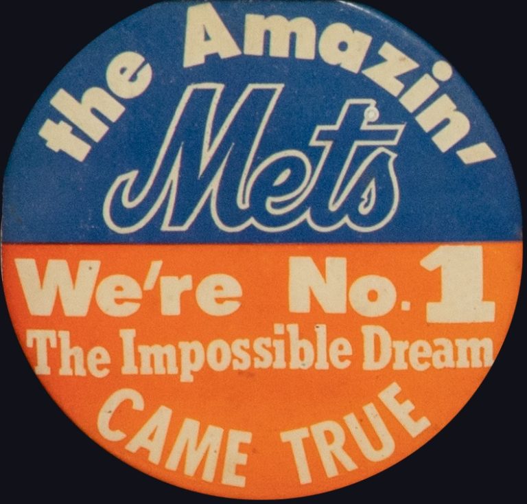 The Impossible Dream Mets World Series Button