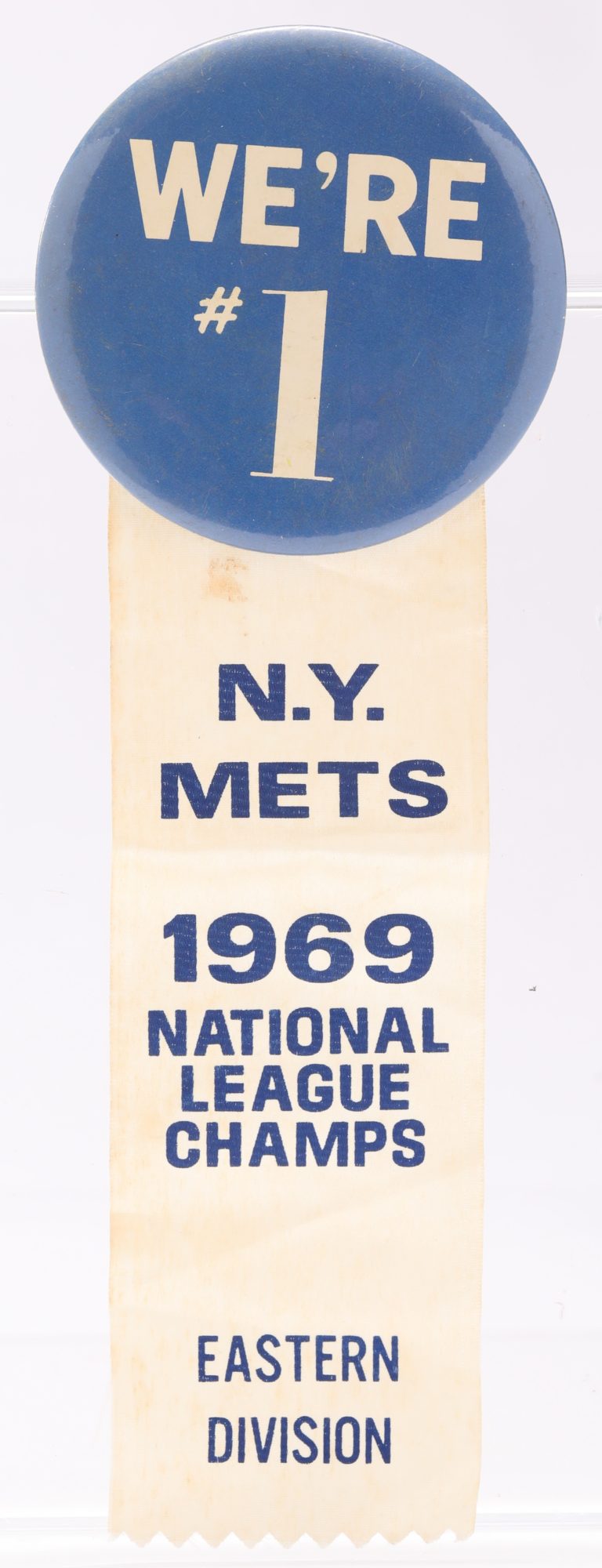 We're #1 Button with 1969 NL Champs Ribbon
